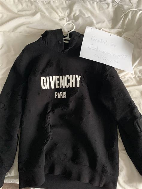 givenchy distressed hoodie grailed|givenchy hoodie with holes.